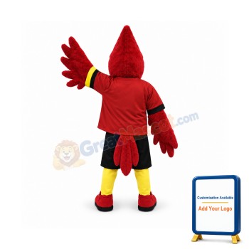 College Cardinal Mascot Costume
