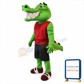 College Crocodile Mascot Costume