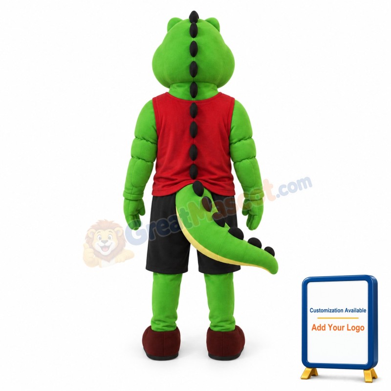 College Crocodile Mascot Costume