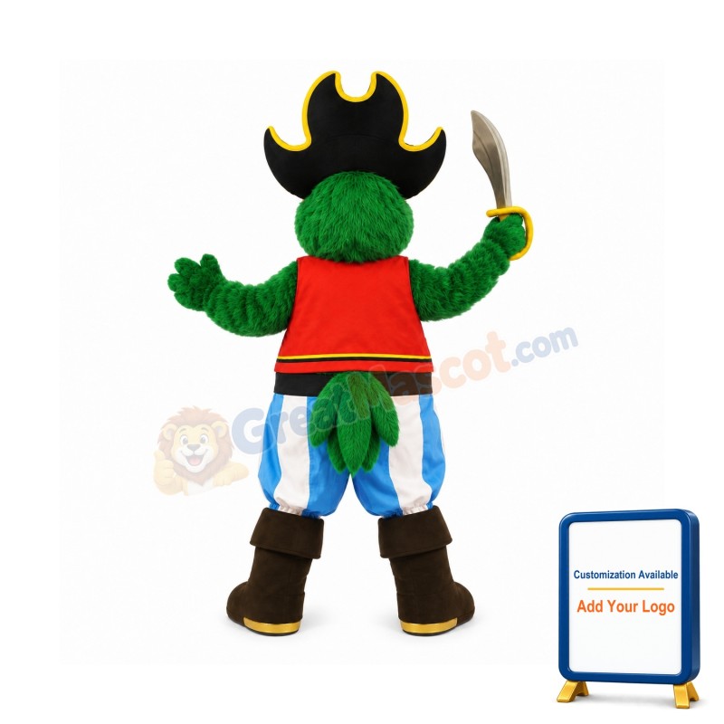 Pirate Parrot Mascot Costume