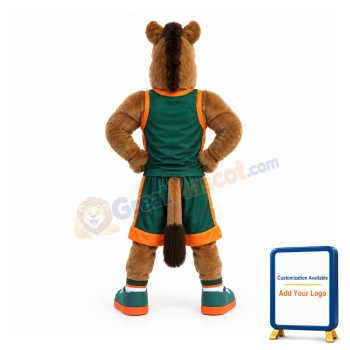 Sport Brown Horse Mascot Costume
