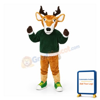 College Sport Deer Mascot Costume