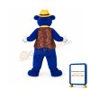 Blue Bear Mascot Costume