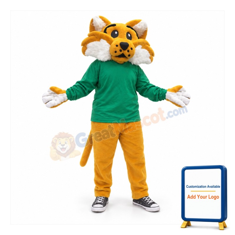 Cute Wildcat Mascot Costume
