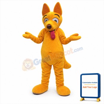 Yellow Dog Mascot Costume