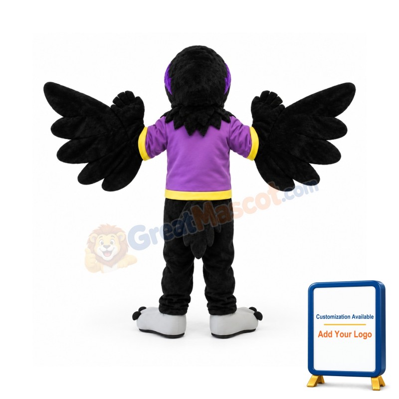 University Raven Mascot Costume