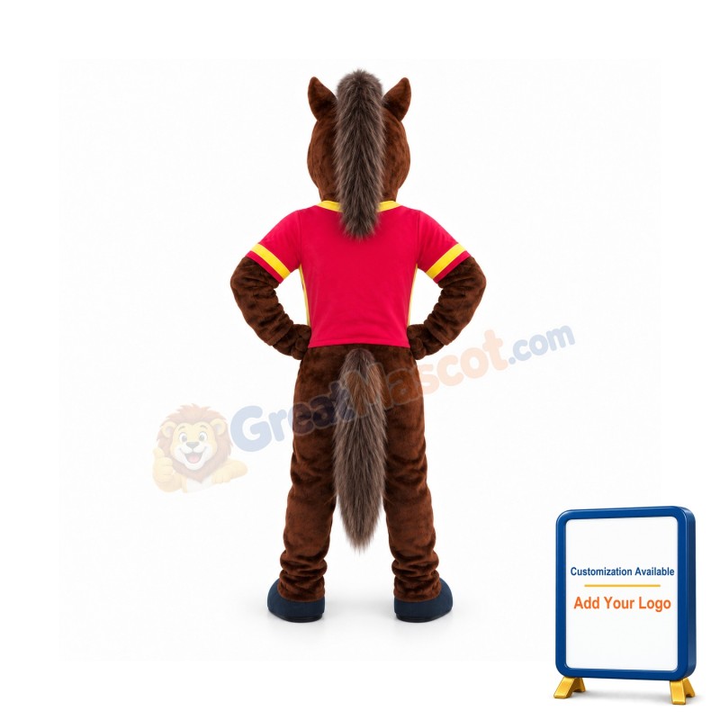 Chocolate Horse Mascot Costume