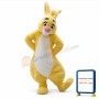 Cute Yellow Rabbit Mascot Costume