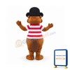 Pirate Beaver Mascot Costume