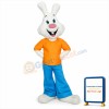 Happy White Rabbit Mascot Costume