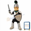 Smiling Knight Mascot Costume