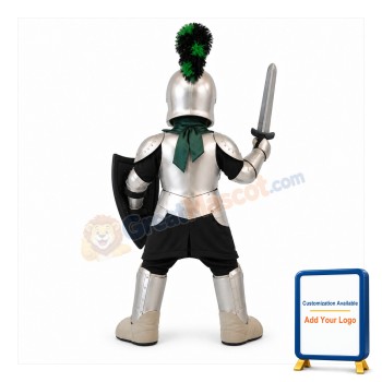 Smiling Knight Mascot Costume