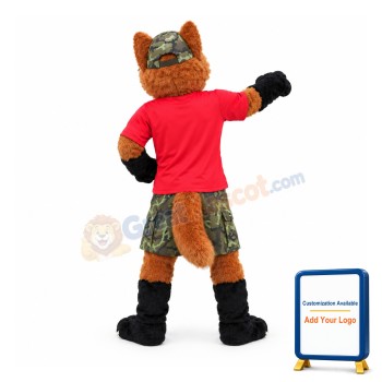 College Fox Mascot Costume