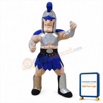 Blue Spartan Mascot Costume