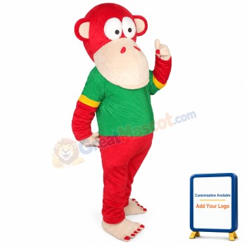 Red Monkey Mascot Costumes