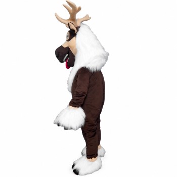 Brown reindeer Christmas reindeer Mascot Costume
