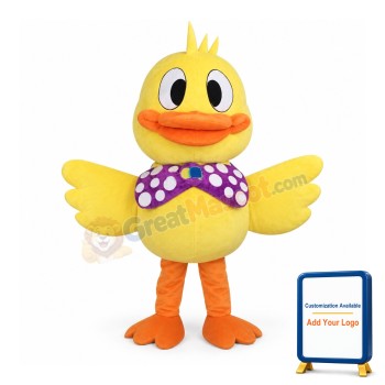 Yellow Duck Mascot Costume