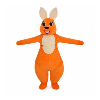 Orange Kangaroo Mascot Costume