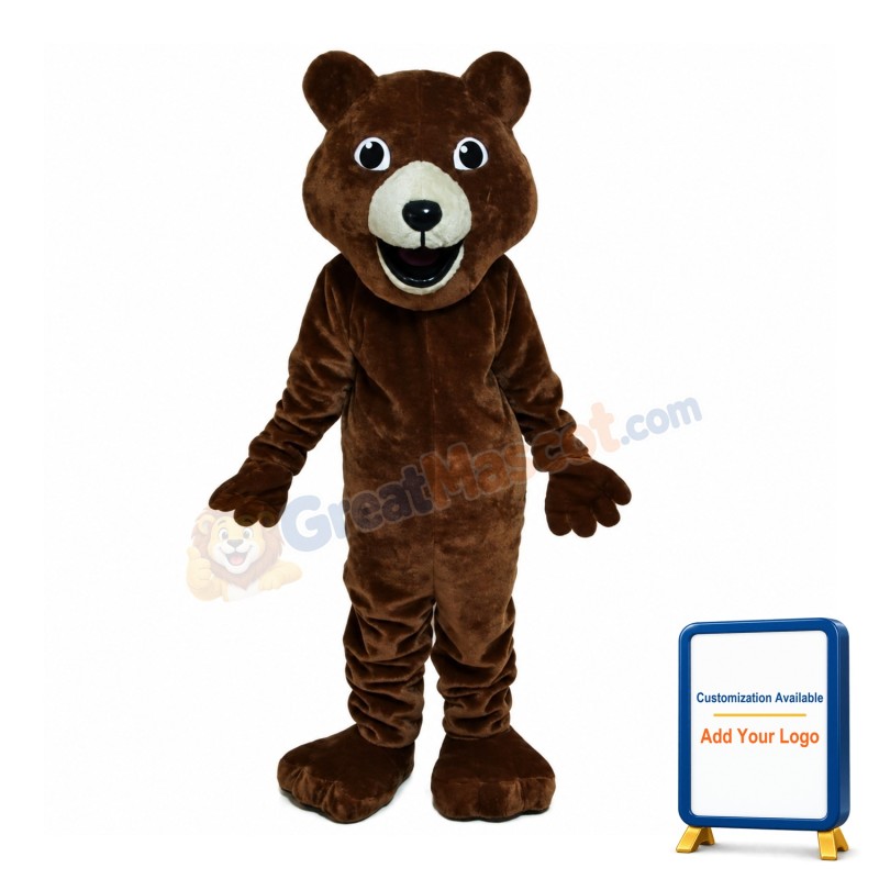 Brown Bear Mascot Costume