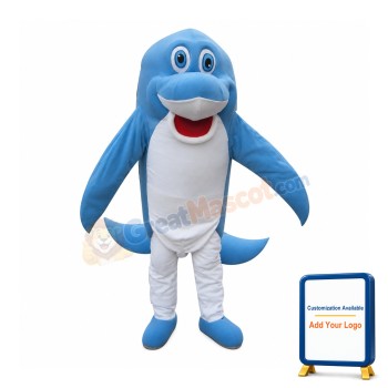 Blue Dolphin Mascot Costumes