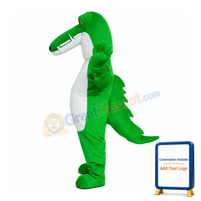 Green Crocodile Mascot Costume