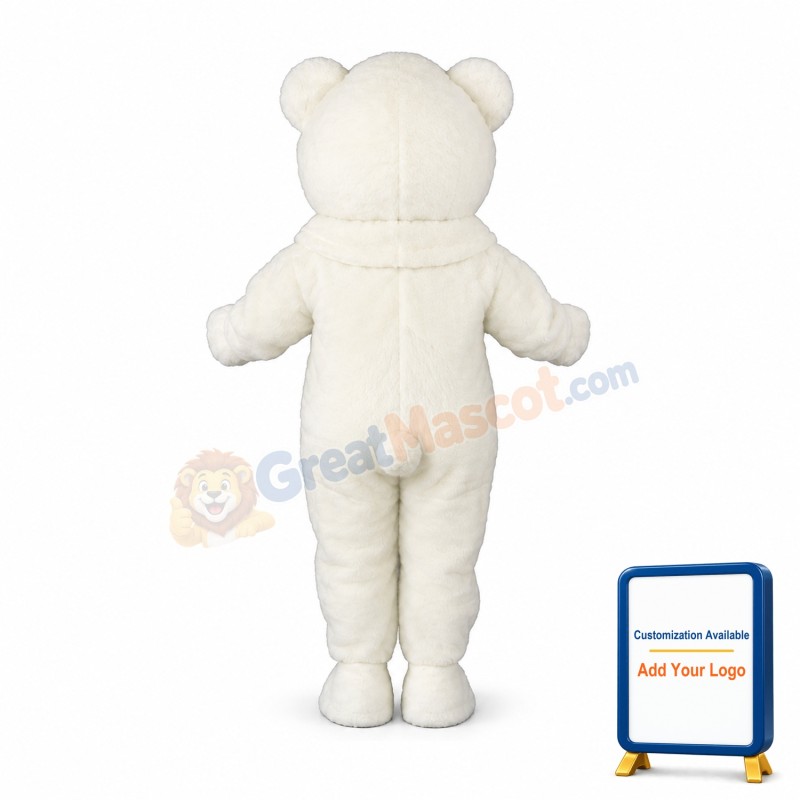 White Polar Bear Mascot Costume