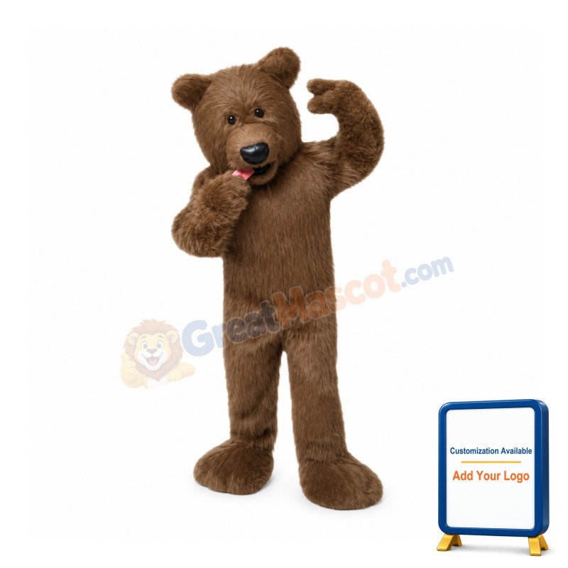 Plush Brown Mascot Costume