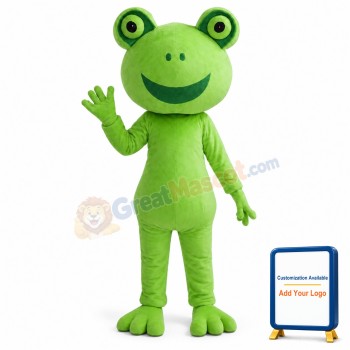 Green Frog Mascot Costume