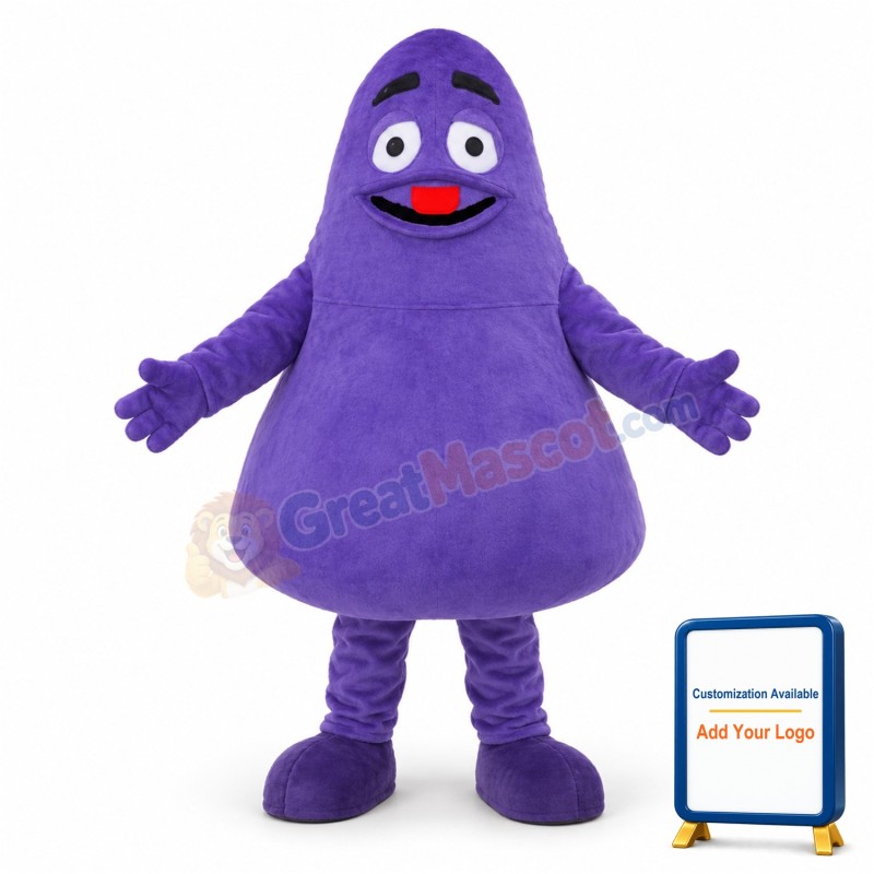 Purple monster Mascot Costume