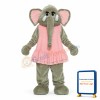 Pink Dress Elephant Mascot Costumes