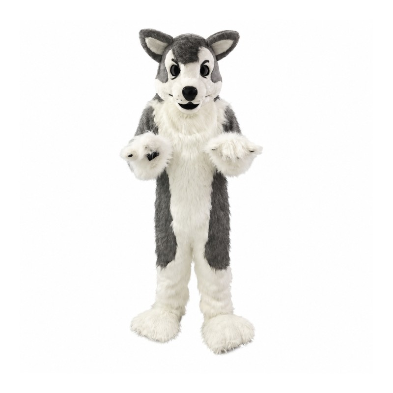 Gray Wolf Husky Dog Mascot Costumes
