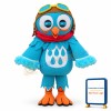 Blue Bird Mascot Costume with Glasses