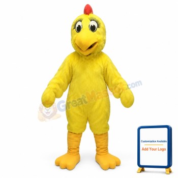 Yellow Chicken Hen Mascot Costume
