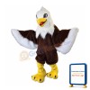 Long Fur Eagle Mascot Costume