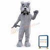 Grey Bulldog Mascot Costume