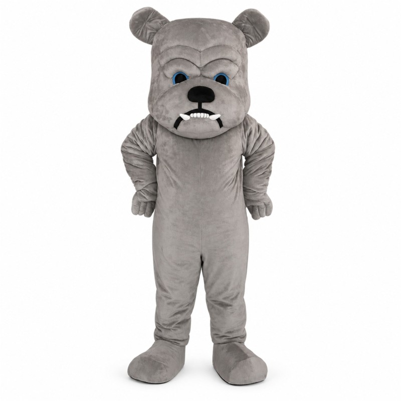Grey Bulldog Lightweight Mascot Costume