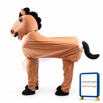 2 Person Horse Costume Mascot Free Shipping