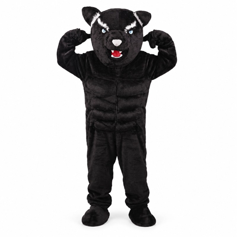 Black Panther Power Cat Mascot Costume
