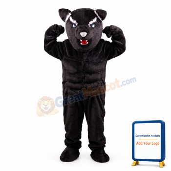 Black Panther Power Cat Mascot Costume
