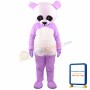 Chinese Purpe Giant Panda Mascot Costume
