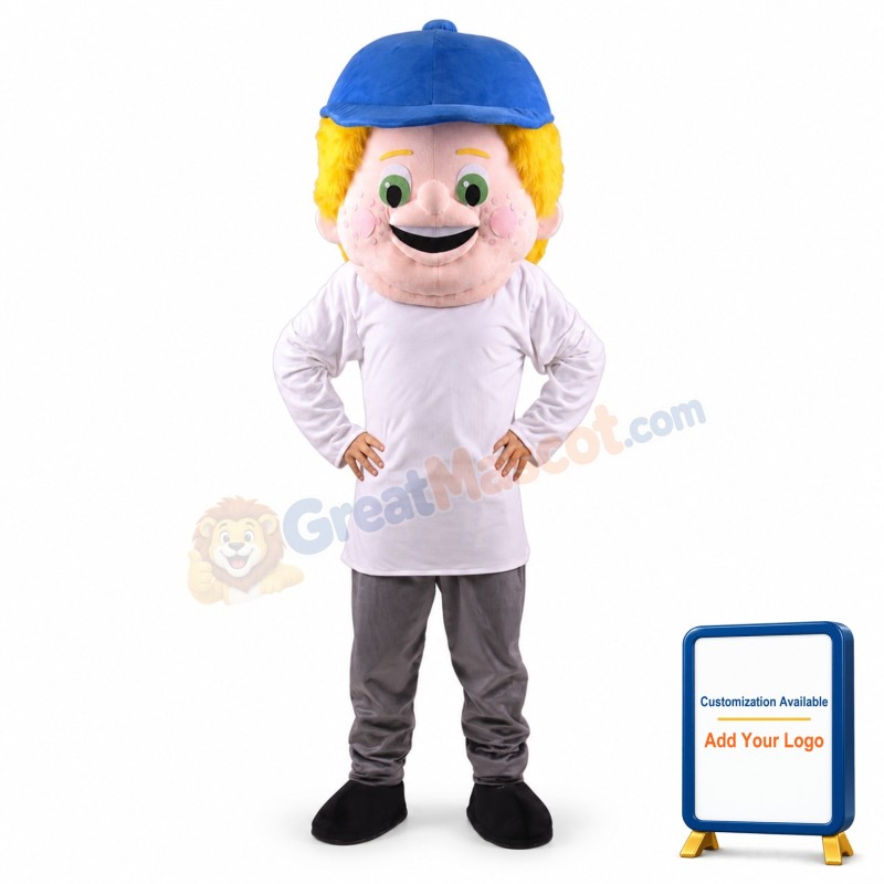 Baseball Kid Head Only Mascot Costume