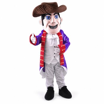 Patriot Mascot Costume Gray Hat