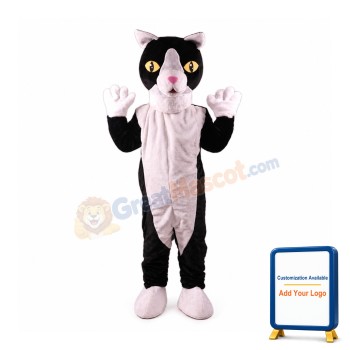 Black and White Cat Lightweight Mascot Costume