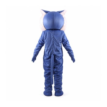Blue Wildcat Power Cat Mascot Costume