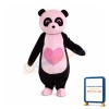 Pink Panda Lightweight Mascot Costume