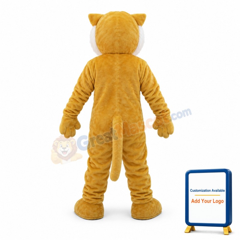 Cute Fierce Wildcat Mascot Costume