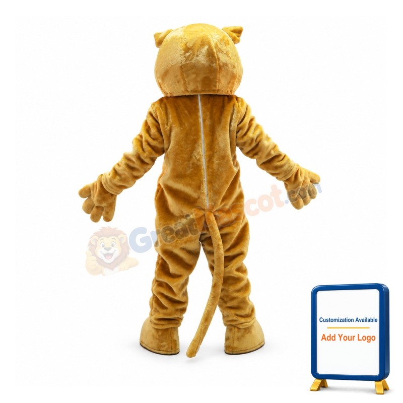 Cute Fierce Wildcat Mascot Costume