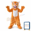 Grey Tan Wildcat Bobcat Mascot Costume