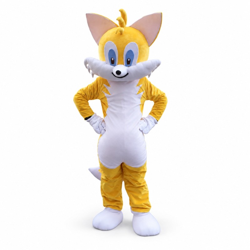 Yellow Cat Mascot Costume