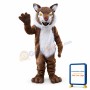 Brown Wildcat Bobcat Mascot Costume